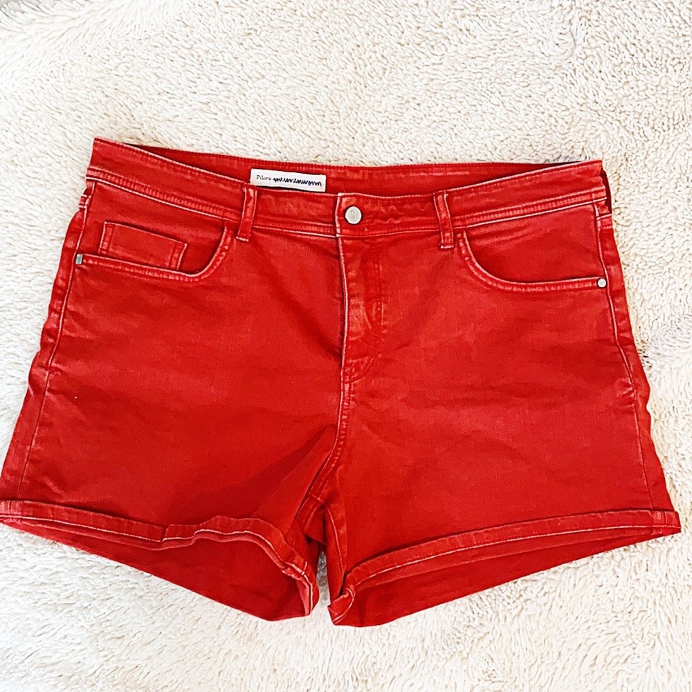 Red Pilcro Brand shorts